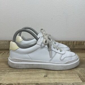 Cole Haan Grand Crosscourt Leather‎ Sneakers Women's 6.5 B White Leather Casual